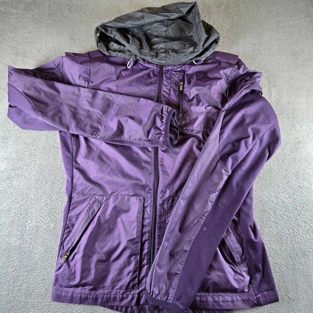 Nike Running Storm-FIT 1 Hooded Jacket Mens Medium Purple Reflective Windbreaker